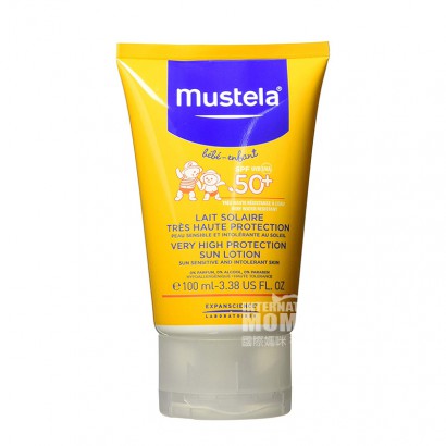 Mustela France mesilar Children's face sunscreen spf50 + 100ml overseas original