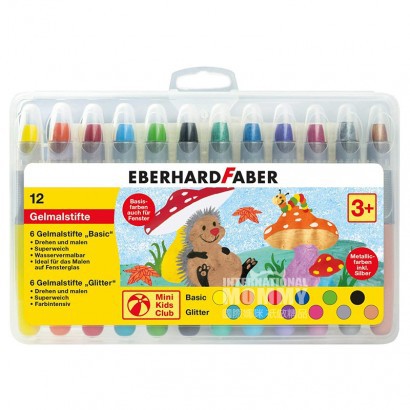 EBERHARD FABER Germany 12-color water-soluble children's crayons overseas local original