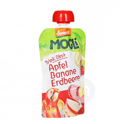 MOGLi German Organic Apple Banana Strawberry Mix Sucking*6