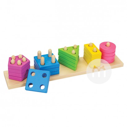 Goki Germany baby geometric column set early education toys