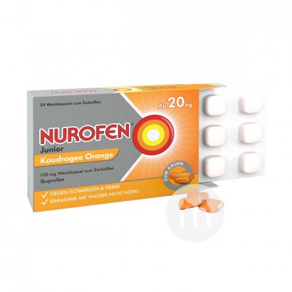 Nurofen German norolfen infant antipyretic and fever reducing chewable tablets