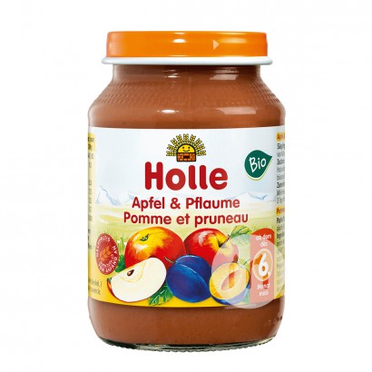 Holle German Organic Apple Plum Puree over 6 months