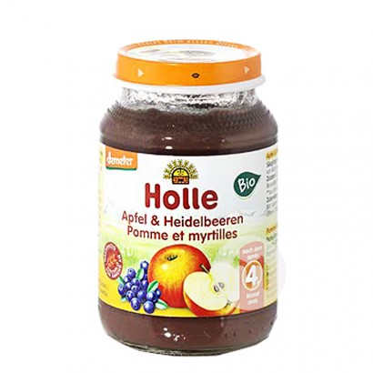[2 pieces]Holle German Organic Apple Blueberry  Puree over 4 months