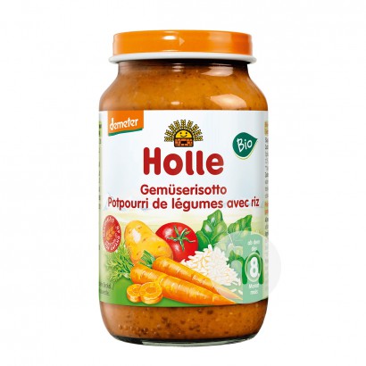 Holle German Organic Vegetable Risotto over 8 months 