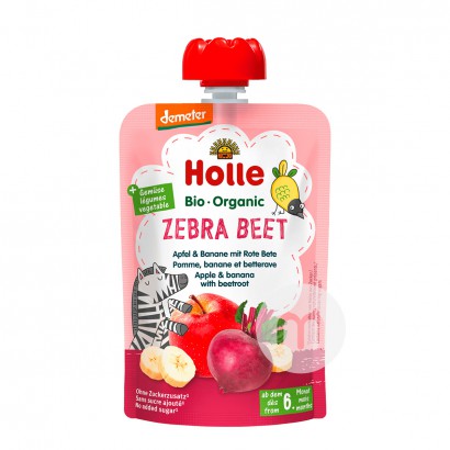 Holle German Organic Beetroot Banana Apple Puree Sucking 100g*6