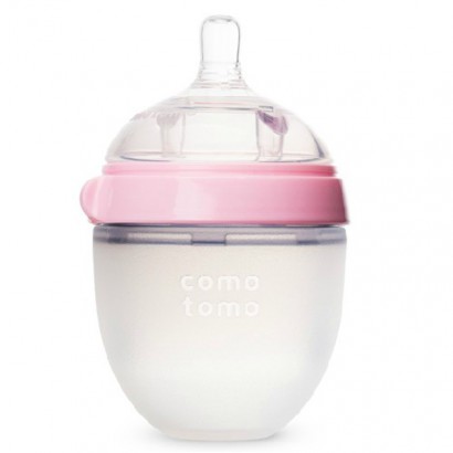 Comotomo US medical silicone milk bottle pink independent 150ml 0-3 months