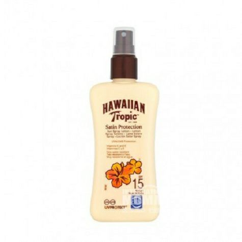 HAWAIIAN Tropic American Satin Sun Protection Spray Lotion LSF15 Overseas Local Original
