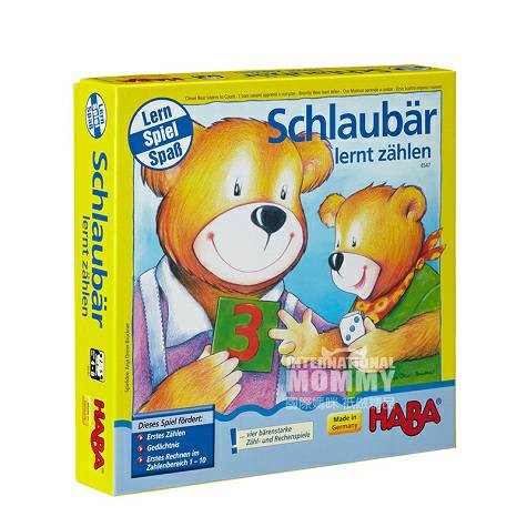 HABA Germany board game 4547 smart little bear learn to count