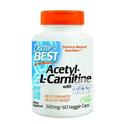 Doctor's BEST American acetyl L-carnitine hydrochloride Vegetarian Capsules