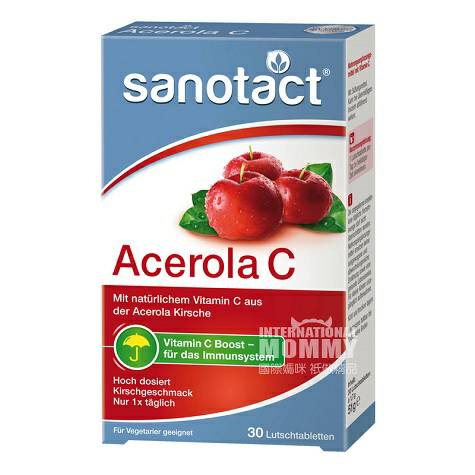 Sanotact Germany Acerola Chewable Vitamin C overseas local original