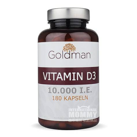 Goldman Germany 180 Vitamin D3 Capsules overseas local original