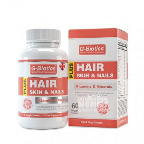 G biotic UK hair skin nail nutrients 60 Tablets