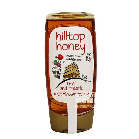 Hilltop Honey England Organic multi-flower honey 370g overseas local original