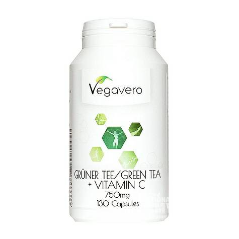 Vegavero German Green tea + vitamin C capsules overseas local original