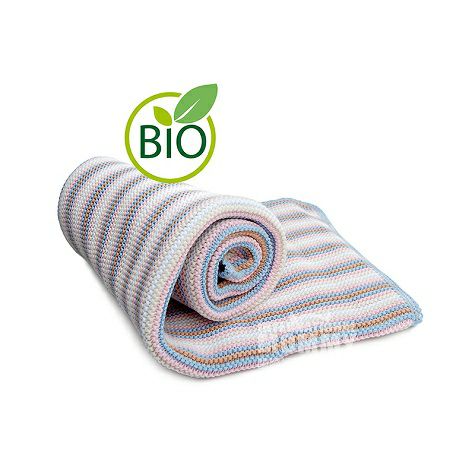 SonnenStrick German color striped pure organic baby blanket 80×80 cm original overseas