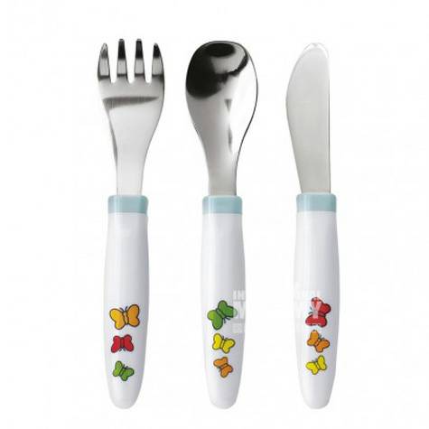 EMSA German children's stainless steel knife, spoon and fork complementary food training tool overseas local original