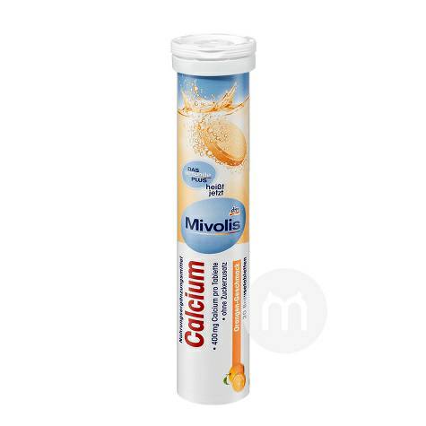 Mivolis German Orange Flavour Calcium Supplement Effervescent Tablets Sugar-free Type Overseas Local Original