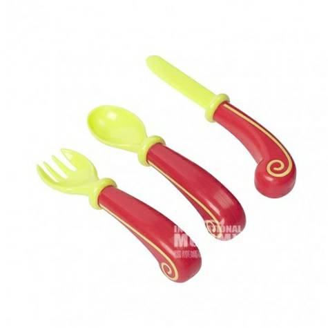 Badabulle French children's tableware cutlery 3 piece set overseas local original