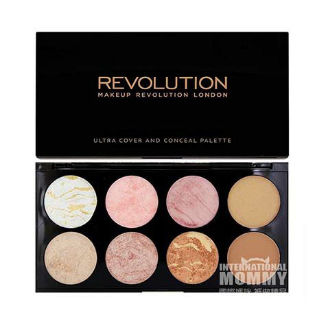 MAKEUP REVOLUTION UK 8-color shiny blush repairing palette overseas local original