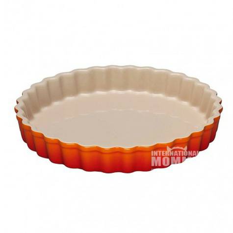 LE CREUSET French stoneware round lace baking plate 24cm