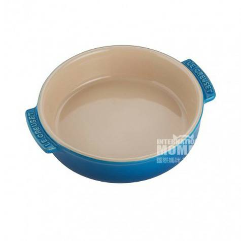 LE CREUSET French round soup dish with ear