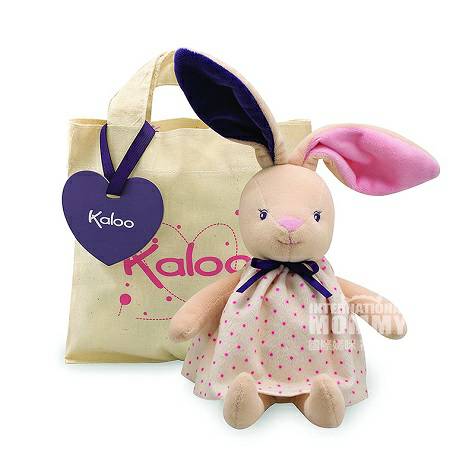 Kaloo French Bag Pink Rabbit comfort doll