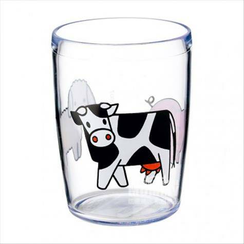 Rosti mepal Dutch cow series baby transparent imitation glass cup overseas local original