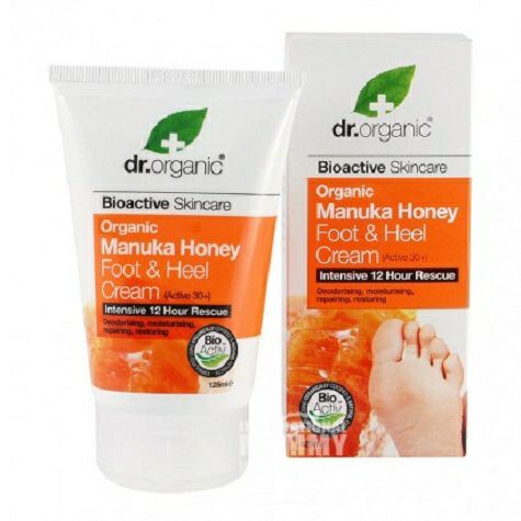 Dr.organic British honey foot care cream