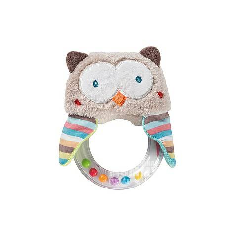 BABY NOVA Germany Baby Owl hands ring bell to comfort doll