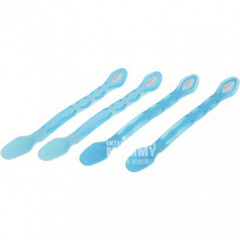 Vital baby UK non-slip handle soft spoon 4pcs original overseas