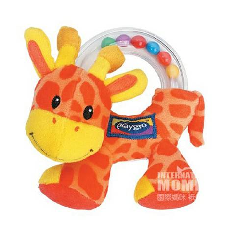 Playgro Australia baby fawn colorful beads hand ringing doll
