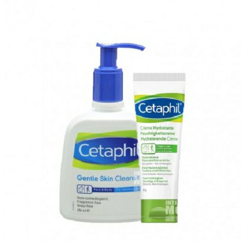 [2 pieces] Cetaphil French Gentle Cleanser + Moisturizing Cream Original Overseas