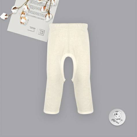 Verantwortung Baby boys and girls organic color cotton spring and autumn trousers newborn skin-friendly open crotch pant