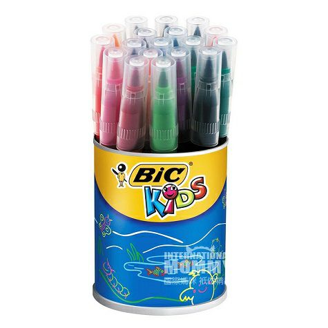 BIC KIDS French children's non-toxic and tasteless baby graffiti 18-color watercolor pen Overseas local original