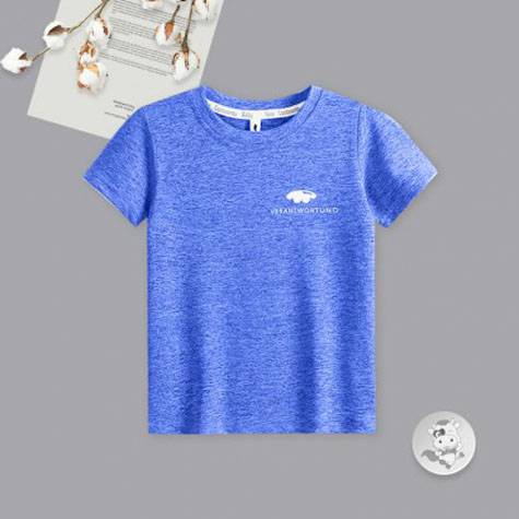 Verantwortung boy baby classic comfortable breathable quick-drying T-shirt thin royal blue