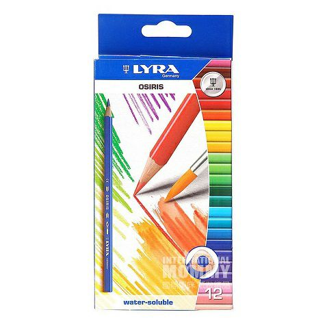 LYRA German children's water-soluble colored pencils 12 packs overseas local original