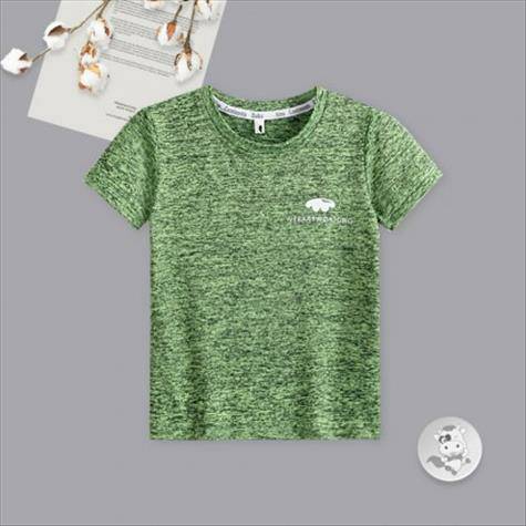 Verantwortung boy classic comfortable breathable quick-drying T-shirt green