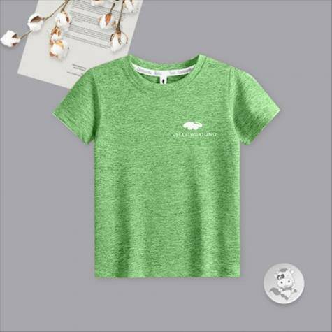 Verantwortung boy baby classic comfortable breathable quick-drying T-shirt thin green