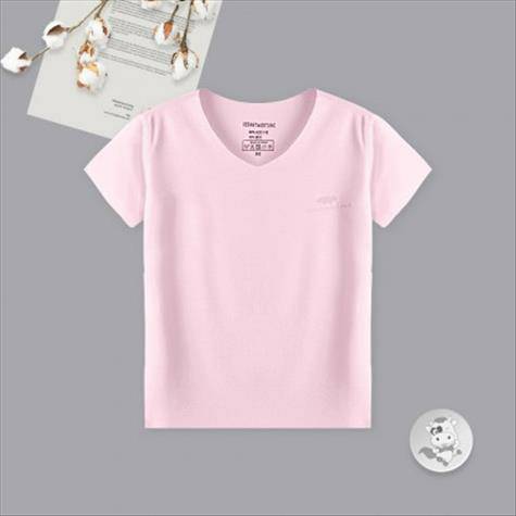 Verantwortung Baby boys and girls colorful candy color ice cold seamless casual T-shirt pink