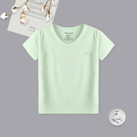 Verantwortung Baby boys and girls colorful candy color ice cold seamless casual T-shirt green