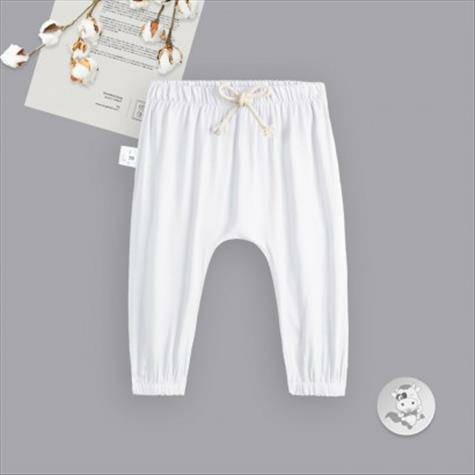 Verantwortung Baby boys and girls fresh European and American style spring and autumn thin PP trousers white