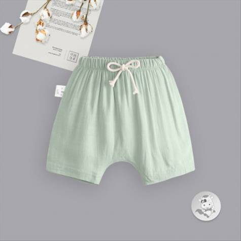 Verantwortung Baby boys and girls fresh European and American style summer mosquito PP shorts green