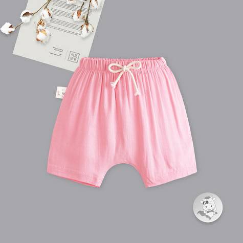 Verantwortung baby girl fresh European and American style summer mosquito PP shorts pink