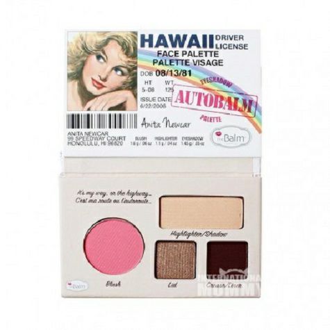 TheBalm American Hawaiian blush + highlight + eye shadow original overseas