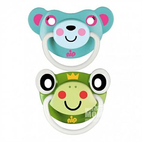 Nip Germany cute animal silicone pacifier 5-18 months two pack