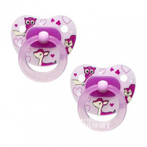 Bibi Swiss forest animal silicone pacifier 2 pieces for more than 12 months