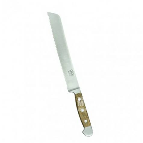 GUDE German serrated bread blade 21 cm long wooden handle