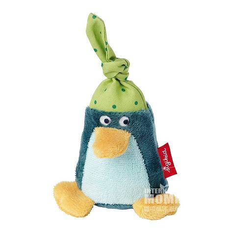 Sigikid Germany Penguin hand rings bell to comfort doll