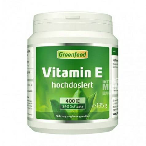 Greenfood Netherlands Vitamin E capsules Overseas local original 