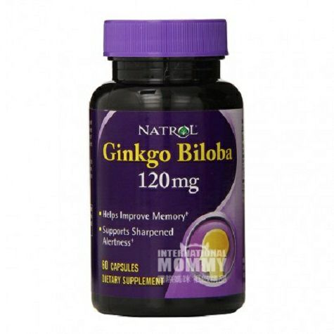 NATROL American Bunao ginkgo leaves 60 Tablets